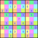 sdj_9_2_033 Судоку-мозаика 9х9 #33 средний