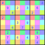 sdj_9_2_034 Судоку-мозаика 9х9 #34 средний