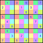 sdj_9_2_036 Судоку-мозаика 9х9 #36 средний