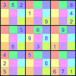 sdj_9_2_038 Судоку-мозаика 9х9 #38 средний