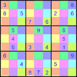 sdj_9_2_040 Судоку-мозаика 9х9 #40 средний