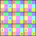 sdj_9_3_032 Судоку-мозаика 9х9 #32 трудный
