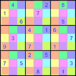 sdj_9_3_033 Судоку-мозаика 9х9 #33 трудный
