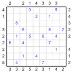 sky_9_3_10 “Небоскребы” 9х9 #10 трудный