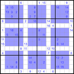 win16_4_010 Виндоку 16х16 #10 очень трудный