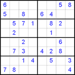 Судоку 8х8 #3 средний