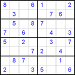 Судоку 8х8 #4 средний