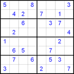 Судоку 8х8 #3 трудный