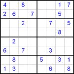 Судоку 8х8 #4 трудный