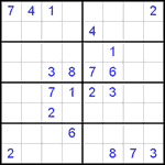 Судоку 8х8 #4 очень трудный