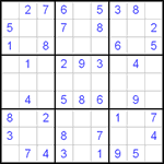 Судоку 9х9 #2 легкий