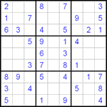 Судоку 9х9 #3 легкий