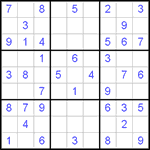 Судоку 9х9 #4 легкий