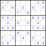 Судоку 9х9 #5 легкий