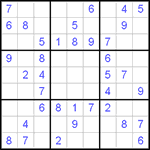 Судоку 9х9 #15 легкий