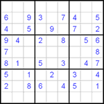 Судоку 9х9 #16 легкий