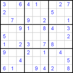 Судоку 9х9 #19 легкий