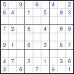 Судоку 9х9 #22 легкий