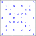 Судоку 9х9 #28 легкий