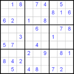 Судоку 9х9 #31 легкий