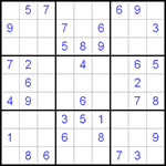Судоку 9х9 #34 легкий
