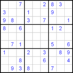 Судоку 9х9 #35 легкий