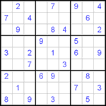 Судоку 9х9 #36 легкий