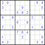 Судоку 9х9 #37 легкий