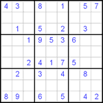 Судоку 9х9 #38 легкий