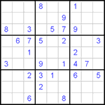 Судоку 9х9 #40 легкий