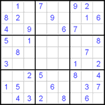 Судоку 9х9 #41 легкий