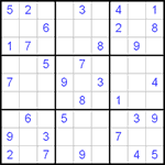 Судоку 9х9 #46 легкий