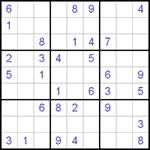 Судоку 9х9 #49 легкий