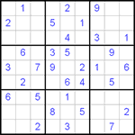 Судоку 9х9 #50 легкий