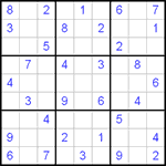 Судоку 9х9 #52 легкий