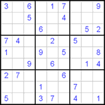 Судоку 9х9 #53 легкий