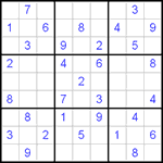 Судоку 9х9 #56 легкий