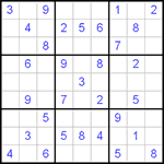Судоку 9х9 #57 легкий