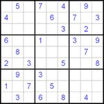 Судоку 9х9 #58 легкий