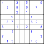 Судоку 9х9 #59 легкий