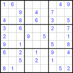 Судоку 9х9 #61 легкий