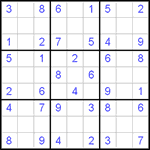 Судоку 9х9 #62 легкий