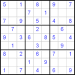 Судоку 9х9 #64 легкий