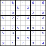 Судоку 9х9 #65 легкий