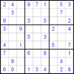 Судоку 9х9 #67 легкий