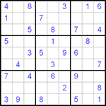 Судоку 9х9 #70 легкий