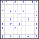 Судоку 9х9 #74 легкий