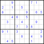Судоку 9х9 #79 легкий