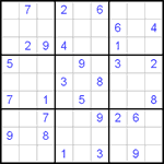 Судоку 9х9 #80 легкий