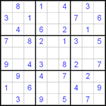 Судоку 9х9 #81 легкий